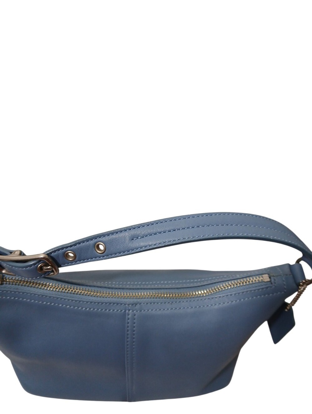 Vintage COACH Legacy Blue Leather Y2K Demi Shoulder B… - Gem